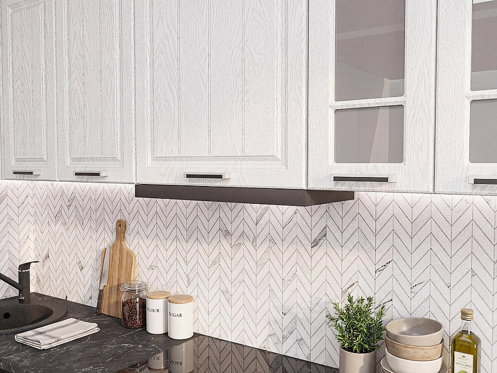 Прага-02 Белый/Белое дерево