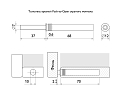 Толкатель врезной Push-to-Open скрытого монтажа Серый